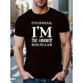 Men's Fun Graphic Tee - Casual Short Sleeve, Crew Neck, Polyester Blend, Machine Washable