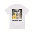 Men's Funny "What The Sigma" Graphic Printed T-Shirt, Casual Fashion Sport Tee, Round Neck, Short Sleeves, Knitted Fabric...