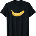 Men's Funny Banana Print Cotton T-Shirt