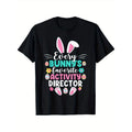 Men's Funny Easter T-Shirt - 'Every Bunny's Favorite Activity Director' Design, Crew Neck Tee with Easter Egg & Bunny...