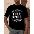 Men's Funny I fix Stuff T-Shirt Mechanic Engineer Garage Tee Shirt Made in USA Hoodie, Sweatshirt | GrindPrints.com