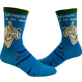 Men's Grandpa Is My Name Fishing Is My Game Socks Funny Grandfather Fisherman Novelty Footwear Funny Graphic Socks...