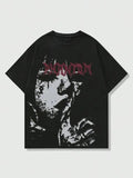 Men's Graphic Print Round Neck Tee, Regular Fit Casual Short Sleeve Crew Neck T-shirt for Daily Wear, Men's Top for...