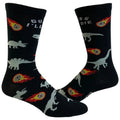 Men's Guess I'll Die Socks Funny Dinosaur Extinction Meteor Graphic Novelty Footwear Funny Graphic Socks Comfortable...