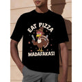 Men's Hilarious Turkey with Guns Graphic Tee - Casual Cotton T-Shirt for All Seasons, Crew Neck, Short Sleeve,...