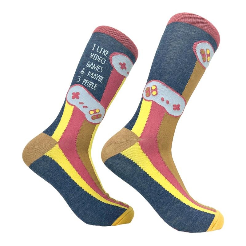 I Like Video Games Maybe 3 People Socks Funny Introverted Gaming Lovers Footwear Funny Socks Comfortable Fitted Spandex Cottonstyle{N002}2 T-Shirts, Hoodie, Sweatshirt