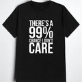 Men's Letter & Figure Print Round Neck Tee, Casual Streetwear Short Sleeve Crewneck T-shirt, Graphic Tees, Summer...