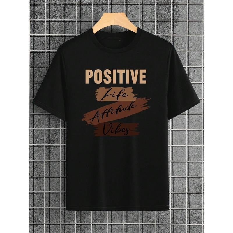 Men's Letter Graphic Tee For Spring And Summer Made in USA Hoodie, Sweatshirt | GrindPrints.com