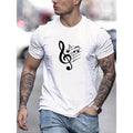 Men's Music Note Graphic T-Shirt