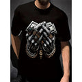 Men's Polyester 3D Digital Print T-Shirt with Dollar and Rings Graphic, Crew Neck, Slight Stretch, Casual Knit Fabric Tee...