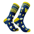 Men's Powered By Whiskey Socks Funny Alcohol Drinking Liquor Lovers Footwear Funny Graphic Socks Comfortable Fitted...