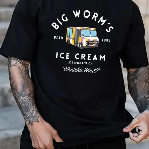 Men's Regular Fit Car & Letter Print Round Neck Tee, Crewneck Shortsleeve T-Shirt for Daily Outdoor Wear, Going Out...