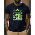 Round Neck Short Sleeve DO NOT DISTURB GAMING MODE ACTIVATED Print Casual Comfy Lightweight Summer Top Made USA T-Shirts, Hoodie, Sweatshirt
