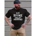 Men's Slogan Print Round Neck Short Sleeve Casual T-Shirt Made in USA Hoodie, Sweatshirt | GrindPrints.com