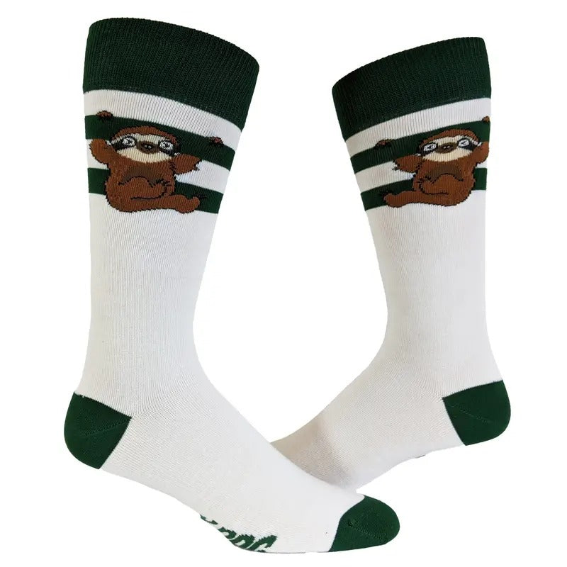 Men's Sloth Socks Funny Lazy Cuddly Animal Slow Zoo Vintage Novelty Footwear Funny Graphic Socks Comfortable Fitted...