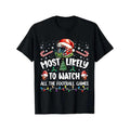 Men's Soft Cotton Christmas Football Print T-Shirt