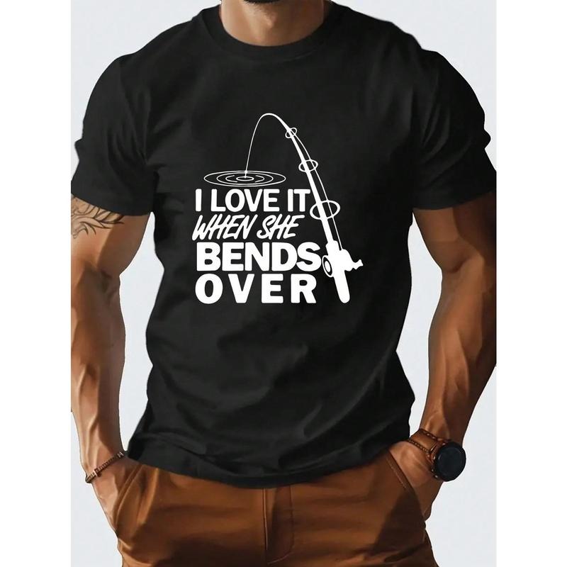 Men's Summer Casual Short Sleeve T-Shirt With Slogan Print Made in USA Hoodie, Sweatshirt | GrindPrints.com