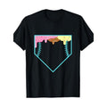 , Men's T-Shirt 100% Cotton Vibrant Cartoon Print Short Sleeve Tee Funny Home Plate Drip - Ice Cream Softball & Baseball...