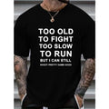 Men's T-shirt, Letters Print, Summer Trendy Short Sleeve Tees For Male, Big & Tall Made in USA Hoodie, Sweatshirt