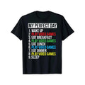 Men's T-shirt, funny "My Perfect Day" print t-shirt, summer, spring fall casual short sleeve t-shirt, top as a gift for...