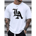 Men's T-shirt, personalized men's wear, trendy letter print, men's outdoor casual top, comfort and fashion coexist Made...