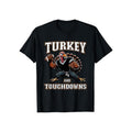 Men's Thanksgiving Turkey & Touchdowns T-Shirt
