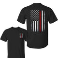 Men's Thin Red Line Flag Tee American Patriot Firefighter Support Shirt- Graphic T-Shirt for Men Hoodie, Sweatshirt
