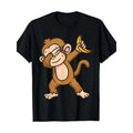 Men's Tropical Monkey & Banana Print Cotton Tee