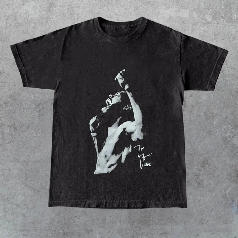 Men's UFC Bone Jones Roar T-Shirt - Multicolor-For Men And Women Menswear Top Hoodie, Sweatshirt | GrindPrints.com