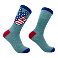 Men's USA Peace Hands Socks Funny Awesome Fourth Of July Patriotic Flag Lovers Footwear Funny Graphic Socks Comfortable...