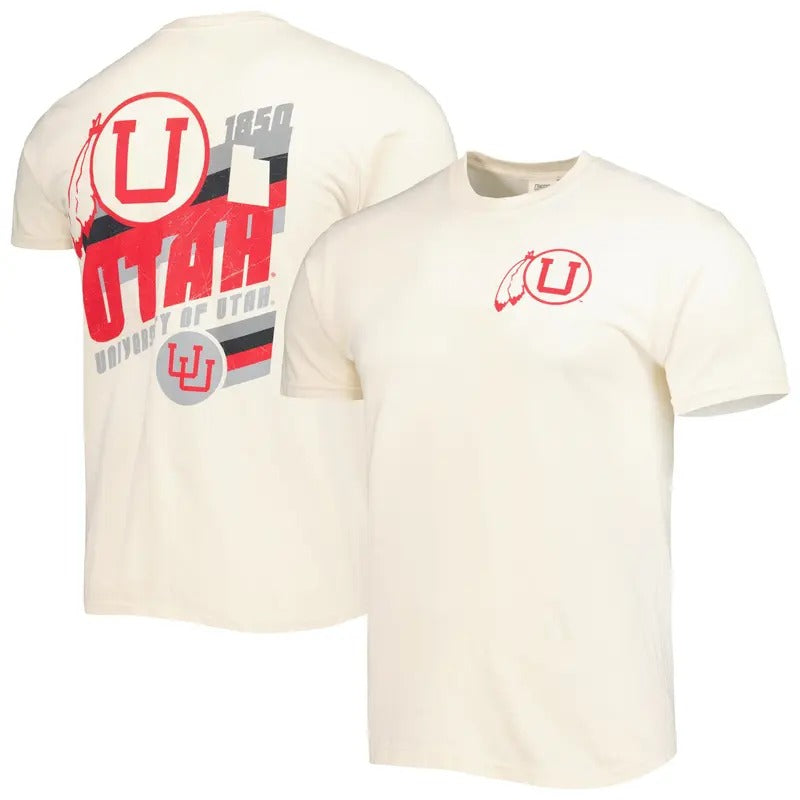 Men's Utah Utes Vault Tee Top Classic Menswear Hoodie, Sweatshirt | GrindPrints.com