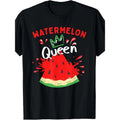 Men's Watermelon Print T-Shirt - 100% Cotton, Breathable & Soft, Crew Neck, Short Sleeve, Casual Summer Tee for Daily...
