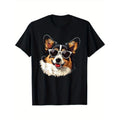 Men's cotton casual T-shirt Cardigan Welsh Corgi Dog Sunglasses T-Shirt made in usa Hoodie, Sweatshirt | GrindPrints.com