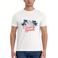Men's fashion Casual print T-shirt - Short sleeves, comfortable fashion T-shirt top, suitable for everyday wear