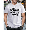 Men's fashion letter print T-shirt, casual fashion T-shirt, street style short-sleeved crew-neck shirt Made in USA...
