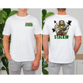 Mens "Quackin & Stackin" duck hunter T-Shirt. Fabric Menswear Hoodie, Sweatshirt | GrindPrints.com