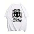 Mens 100% Cotton Bear Print Tee Casual Short Sleeve Shirt Summer Outdoor Crew Necks Menswear Hoodie, Sweatshirt