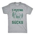 Mens 3 Putting Sucks T Shirt Funny Golf Tee Golfing Putt Joke Cool Graphic Tee Humor Mens Funny T Shirts Cool Tees Soft...
