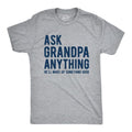 Mens Ask Grandpa Anything He'll Make Up Something Good T Shirt Funny Fathers Day Tee Mens Funny T Shirts Cool Tees Soft...