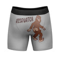 Mens Assquatch Boxer Briefs Funny Sassquatch Bigfoot Butt Joke Graphic Hilarious Saying Underwear Funny Graphic Boxers...