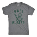Mens Ball Buster T Shirt Funny Sarcastic Golfing Joking Tee For Guys Mens Funny T Shirts Cool Slimming Tees with Plus...