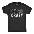 Mens Bat Shit Crazy T Shirt Funny Halloween Insane Pyscho Joke Tee For Guys Hoodie, Sweatshirt | GrindPrints.com