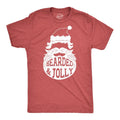 Mens Bearded And Jolly T Shirt Funny Santa Claus Beard Christmas Tee Mens Funny T Shirts Cool Tees Soft Stylish Casual...