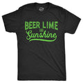 Mens Beer Lime And Sunshine T Shirt Funny Cinco De Mayo Summer BBQ Tee For Guys Mens Funny T Shirts Cool Tees Soft...
