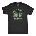 Mens Big Zombie Energy T Shirt Funny Halloween Spooky Undead Vibes Tee for Guys Mens Funny T Shirts Cool Tees Soft...