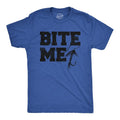 Bite Me Funny Fishing Lovers Fish Hook Lure Guys Funny Cool Soft Casual Menswear Sarcastic Funny Fishing Short Sleeve Novelty Royal T-Shirts, Hoodie, Sweatshirt