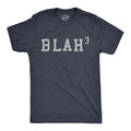 Blah Cubed Funny Sarcastic Math Joke Text Novelty Guys Funny Cool Soft Casual Navy T-Shirts, Hoodie, Sweatshirt
