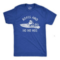 Mens Boats and Ho Ho Hos T Shirt Funny Xmas Sailor Santa Joke Tee for Guys Mens Funny T Shirts Cool Tees Soft Stylish...