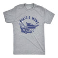 Mens Boats and Mows T Shirt Funny Lawn Lakelife Cottage Cabin Summer Graphic Tee Mens Funny T Shirts Cool Tees Soft...