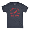 Mens Boom Bitch Get Out The Way T Shirt Funny Sarcastic Fourth Of July Firework Rocket Tee For Guys Mens Funny T Shirts...